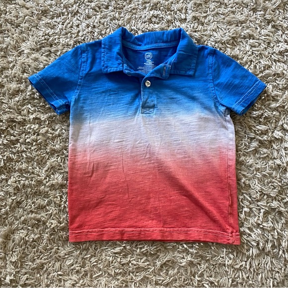 wonder nation Other - Kids Gradient Blue and Red Polo Shirt